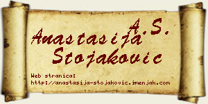 Anastasija Stojaković vizit kartica